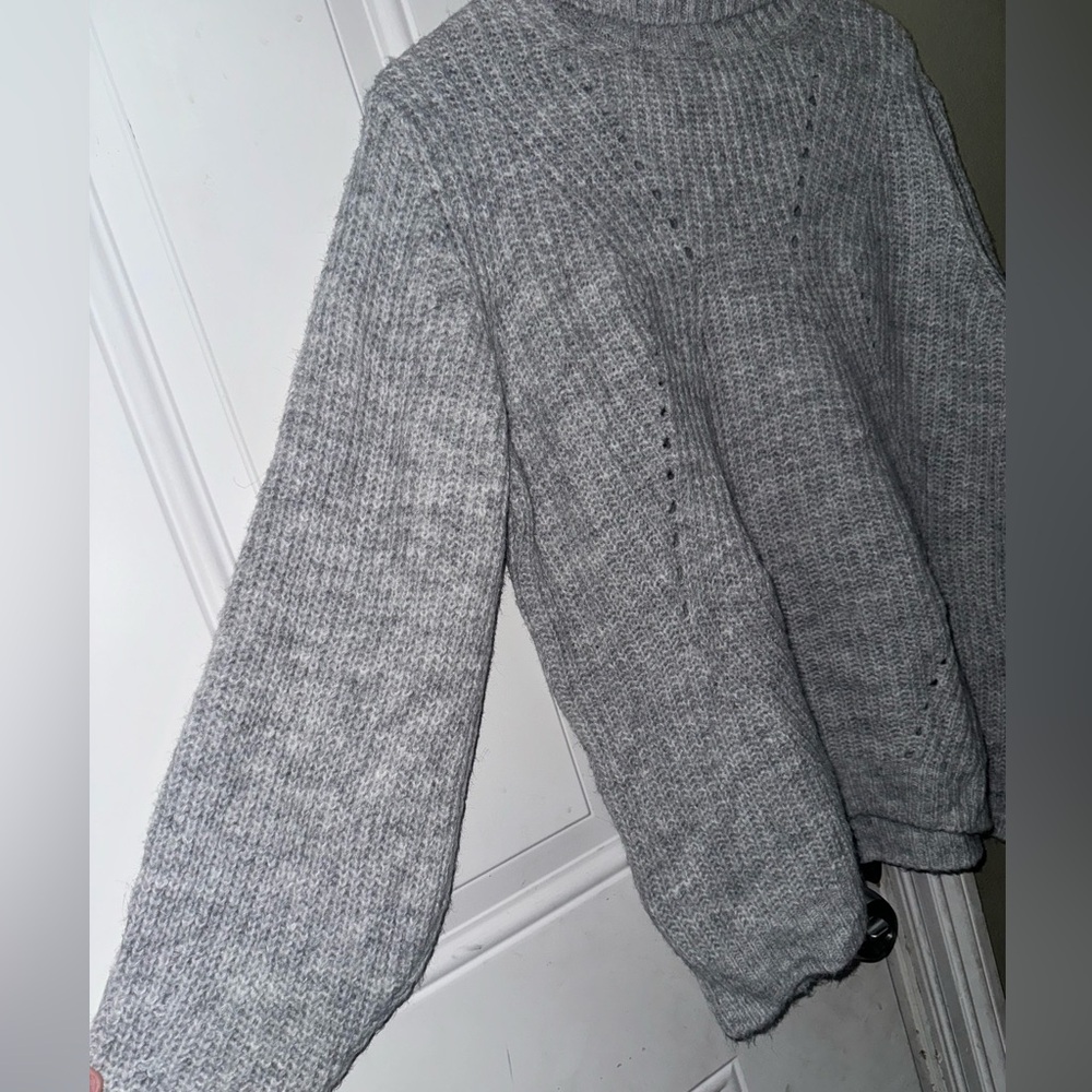 Pietro Brunelli Italian Wool Blend Oversized Grey… - image 2